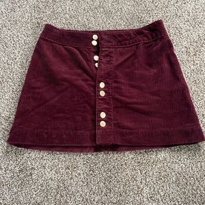 Abercrombie and Fitch corduroy mini skirt